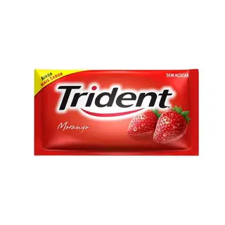 GOMA DE MASCAR MORANGO ZERO AÃ‡ÃšCAR TRIDENT ENVEL
