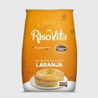 MISTURA PARA BOLO LARANJA S/ GLUTEN 500GR RISOVITA