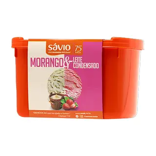 SORVETE POTE MORANGO & LEITE COND 2L