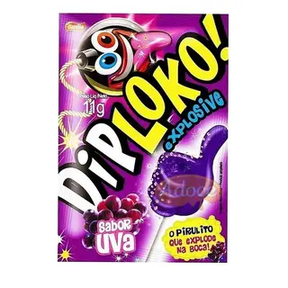 PIRULITO DIP LOKO 11G UVA SILVESTRE